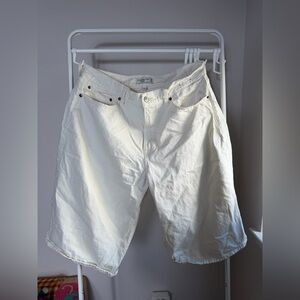 Abercrombie & Fitch Women's Cream Jean Shorts